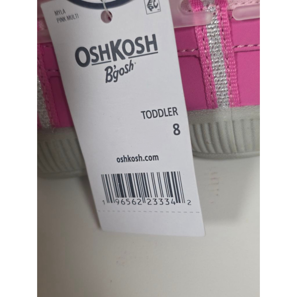 Girls' OshKosh B'gosh Pink & Grey Toddler 8 Sandals‎ - Picture 6 of 9